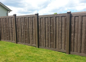 Ashland Privacy Fencing Walnut Brown Color