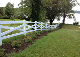 tan crossbuck fencing