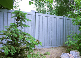 Nantucket Gray Ashland Privacy Fence Panels