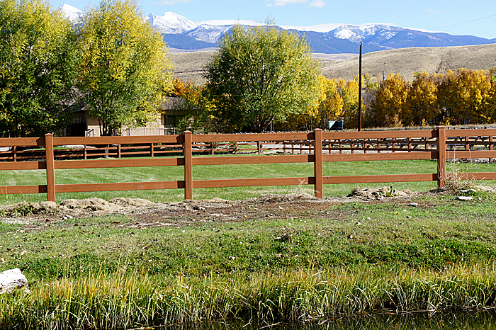 Dark Brown Vinyl Horse Fence Mocha Walnut Vinyl Horse Fence