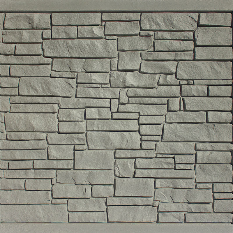 Gray Granite simulated stone fence