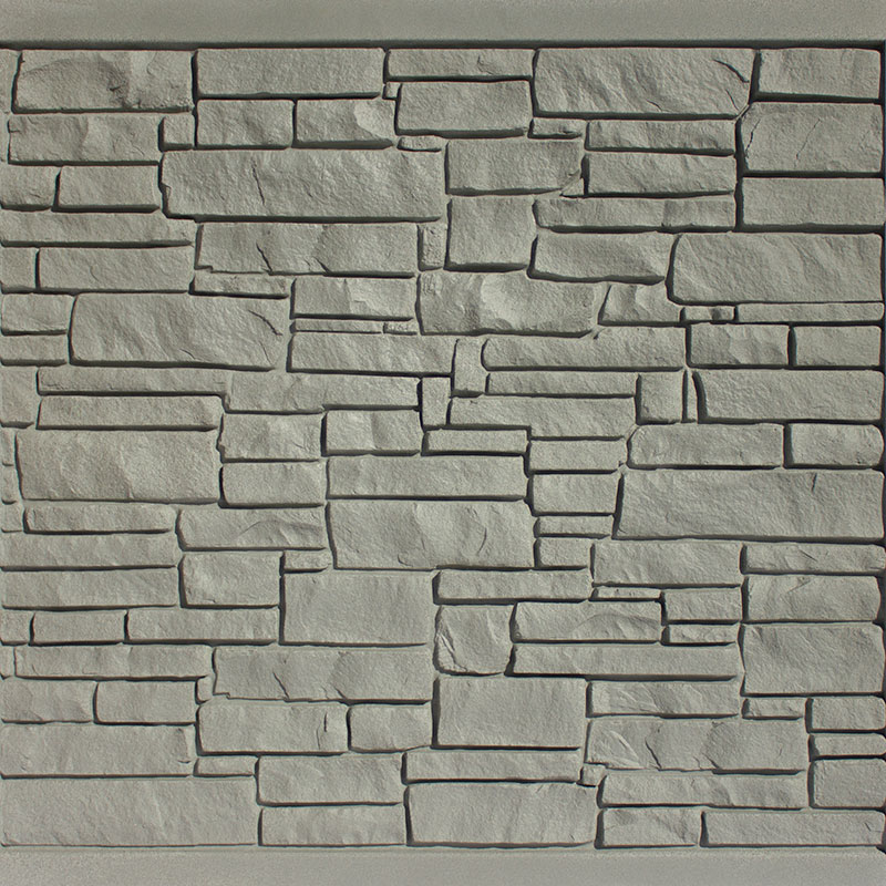 simulated stone fence