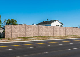 simulated stone fence IDOT Auora IL