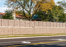 IDOT simulated stone fence