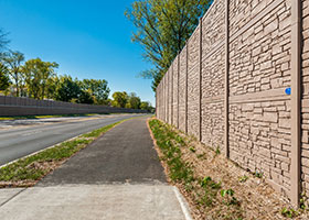 simulated stone fence IDOT