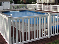 vinyl pool fence