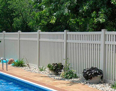 vinyl pool fence