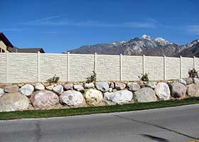 SimTek Ecostone Privacy fence