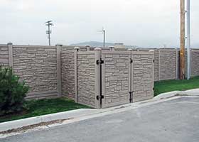 SimTek Ecostone Privacy fence