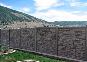 SimTek Ecostone Privacy fence