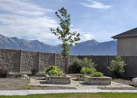 SimTek Ecostone fence panels