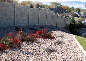 SimTek Ecostone fence panels