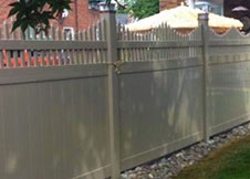 New York Tan Vinyl Fence Panels