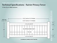 Tan Crossbuck Fence