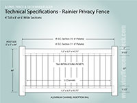 White Crossbuck Fence