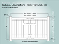 black vinyl horse fence