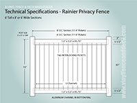 White Crossbuck Fence