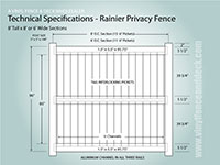 Gray Crossbuck Fence