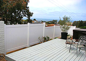 clay privacy fence