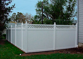 tall privacy fence