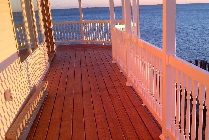 Heavy Duty Boston Vinyl Railing - Straight Railing and Vinyl Stair Rail