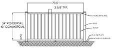 Minnesota Aluminum Railing Manufacturer