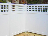 Florida Vinyl Fence With Lattice