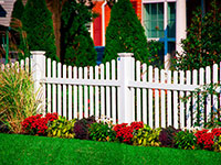 white picket fence