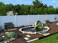 white privacy fence panels