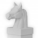 Horse Head White Post Cap