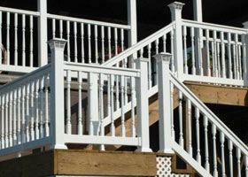 Salem PVC Railing and Salem Stair Railing