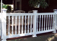 Salem Railing with turned spindles