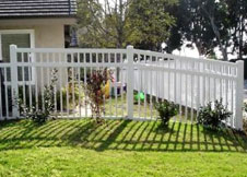 Atlantis white pool fence