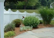 Austin pvc picket fence