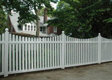 Austin vinyl picket fence