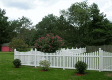 tan picket fence