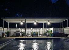 bel air 4' tall white swimming pool fence