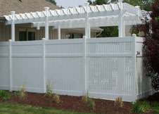 bel air 6' tall white pool fence