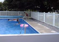 bel air 4' tall bel air semi privacy fence pool fence