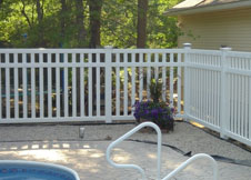 bel air 3' tall white pool fence