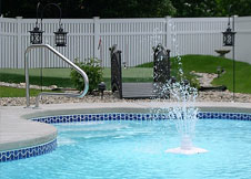 bel air 5' tall PVC pool fence