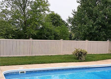 bel air 8' tall PVC pool fences