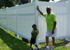 Bel Air Semi Privacy Fence White Pool Fences