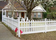 Denver vinyl picket fence