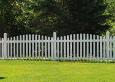 Olympia Arched Vinyl Picket Fence