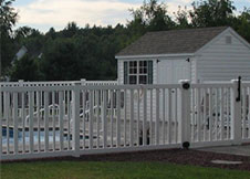 6' Tall seneca pool fence