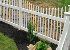 Sacramento white picket fence