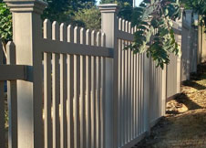 tan picket fences