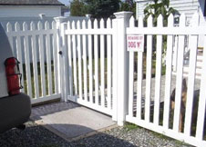 white picket fence