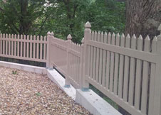 3' tall picket fence